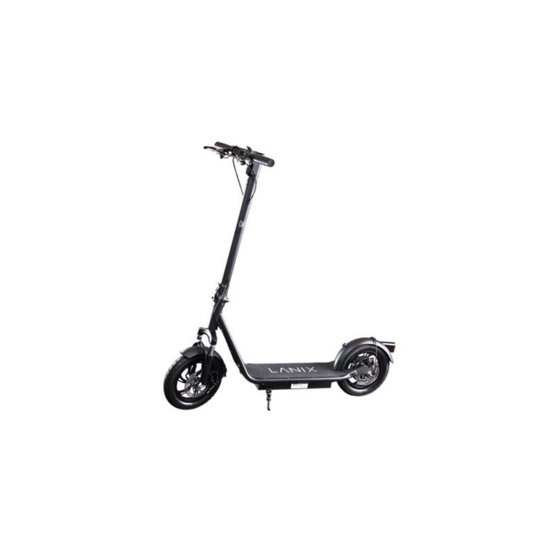PATIN ELECTRICO LANIX SCOOTER LXES X12 LARGO ALCANCE 500W LUCES LED 10000  MAH VELOCIDAD MAX. 25 KM/H COLOR NEGRO