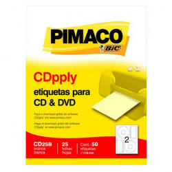 ETIQUETAS BIC CD/DVD CARTA...